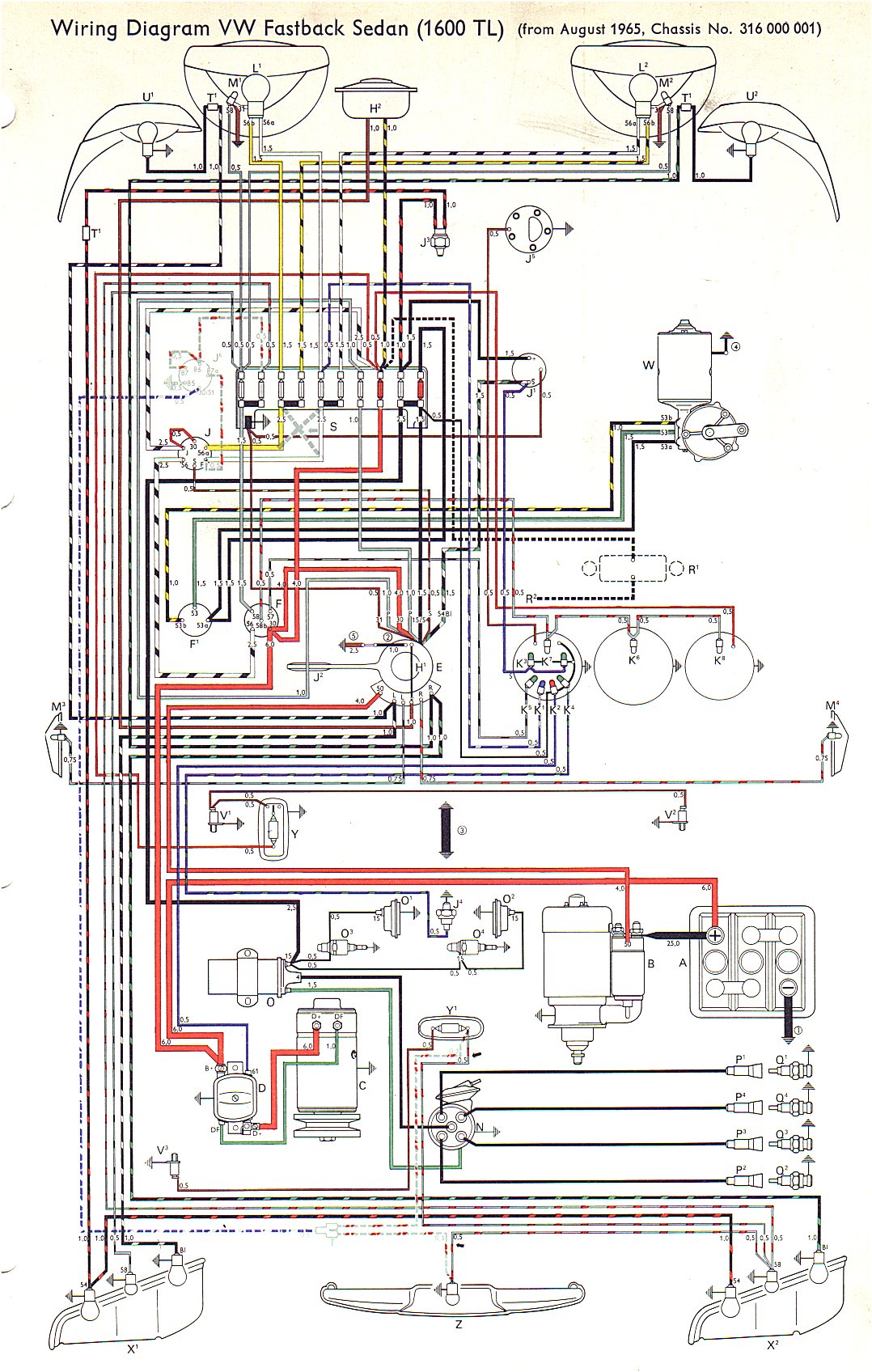 VW Type 3 Wiring Diagrams